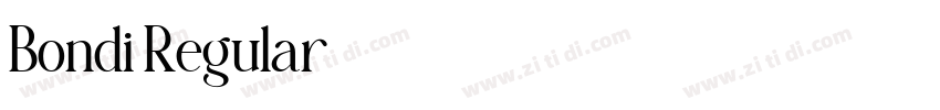 Bondi Regular字体转换 Bondi Regular字体转换
